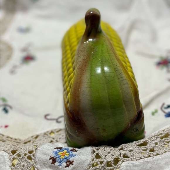 Vintage Corn Shaped Ceramic Butter Dish Topper - Picture 2 of 8